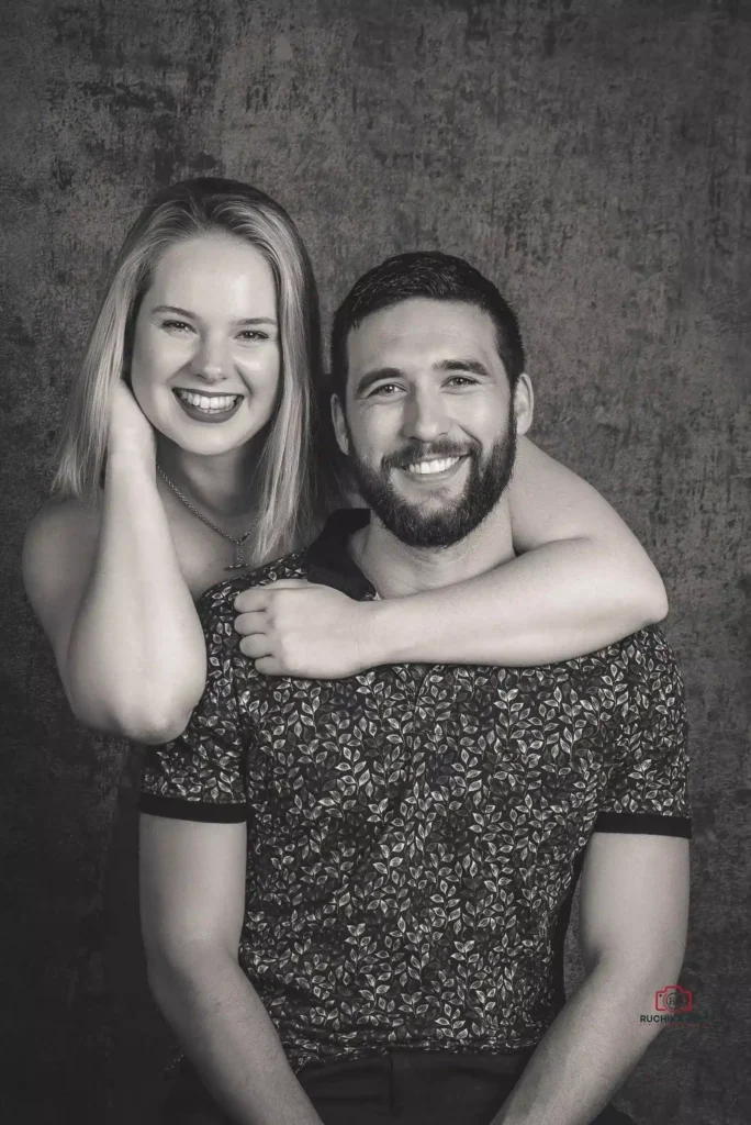 Intimate couple's portrait session in Wellington, captured by a local photographer