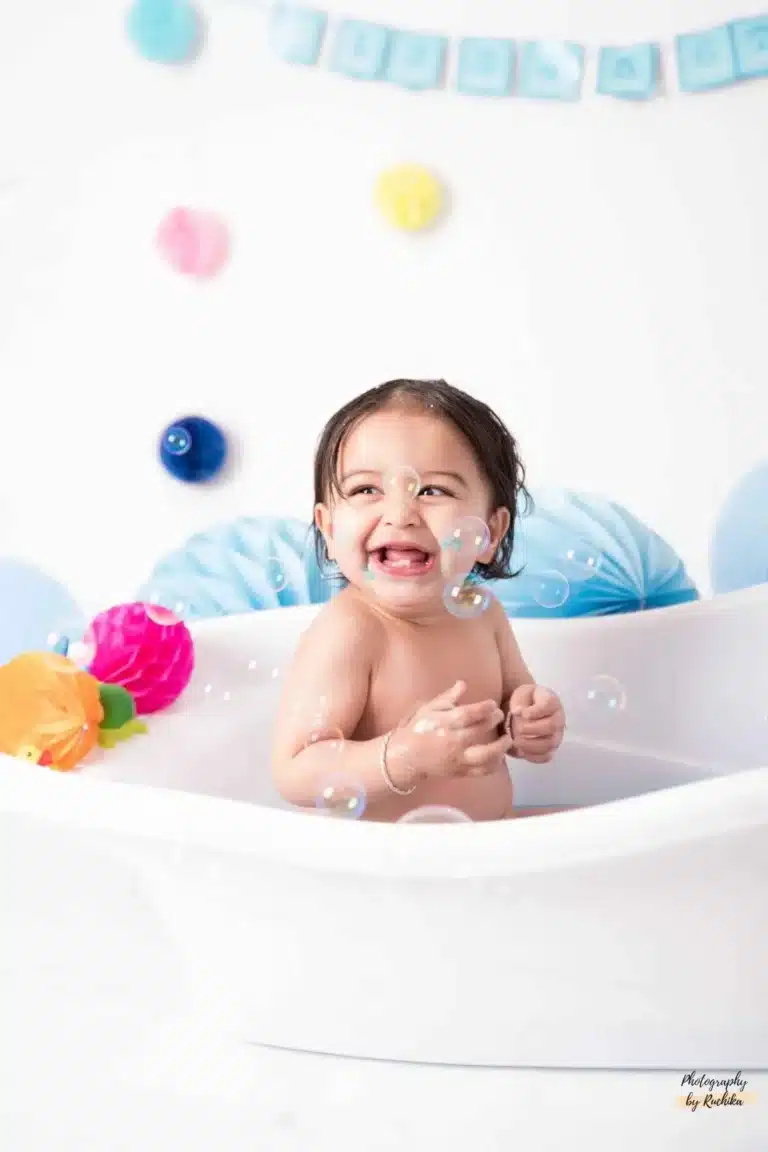 Cake smash photographer capturing candid moments of joy and excitement
