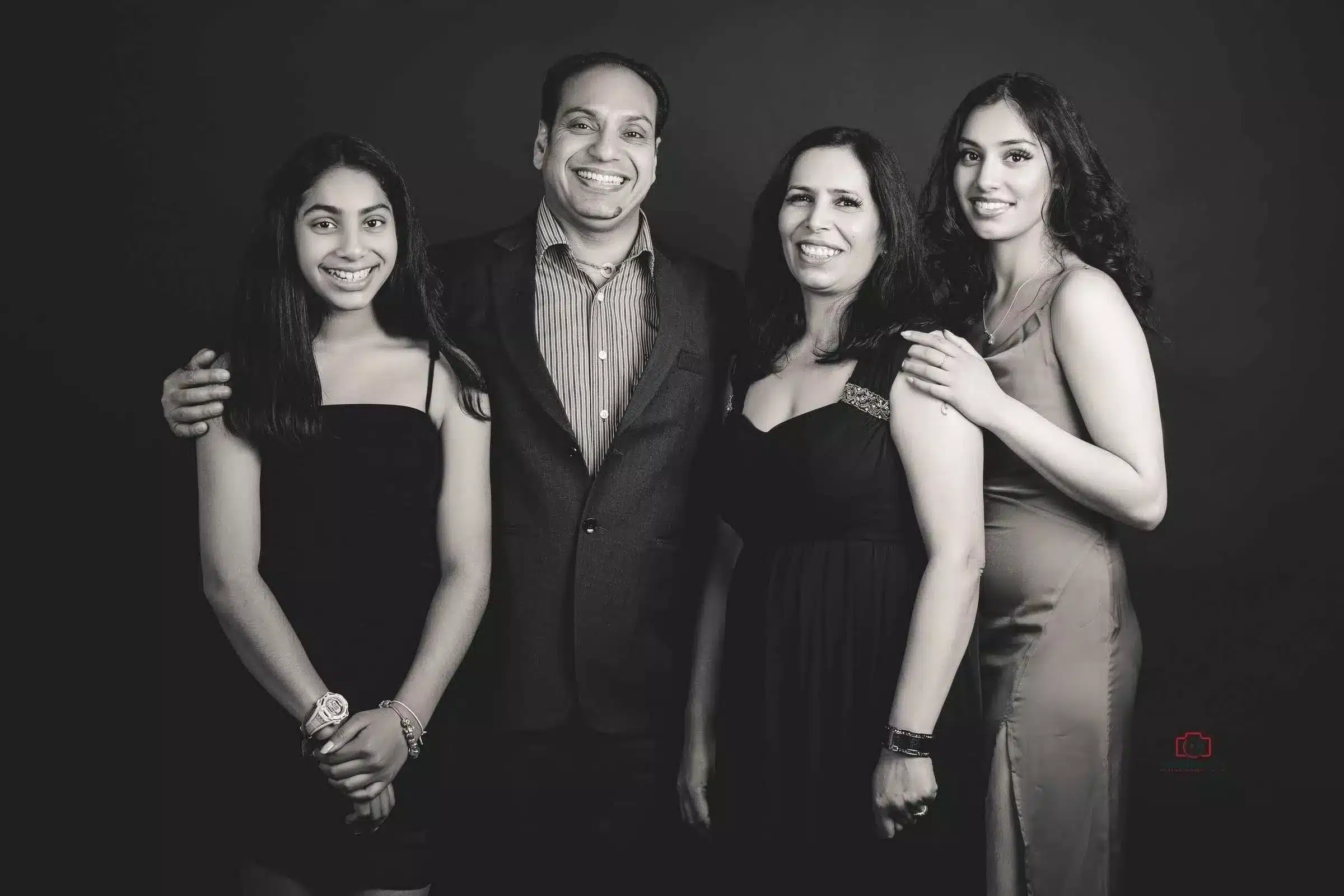 Studio family portrait photography by Ruchika Jain Photography