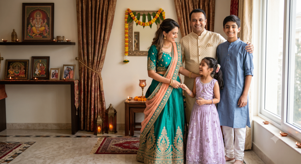 Lehenga Ideas for a More Festive Family Portrait