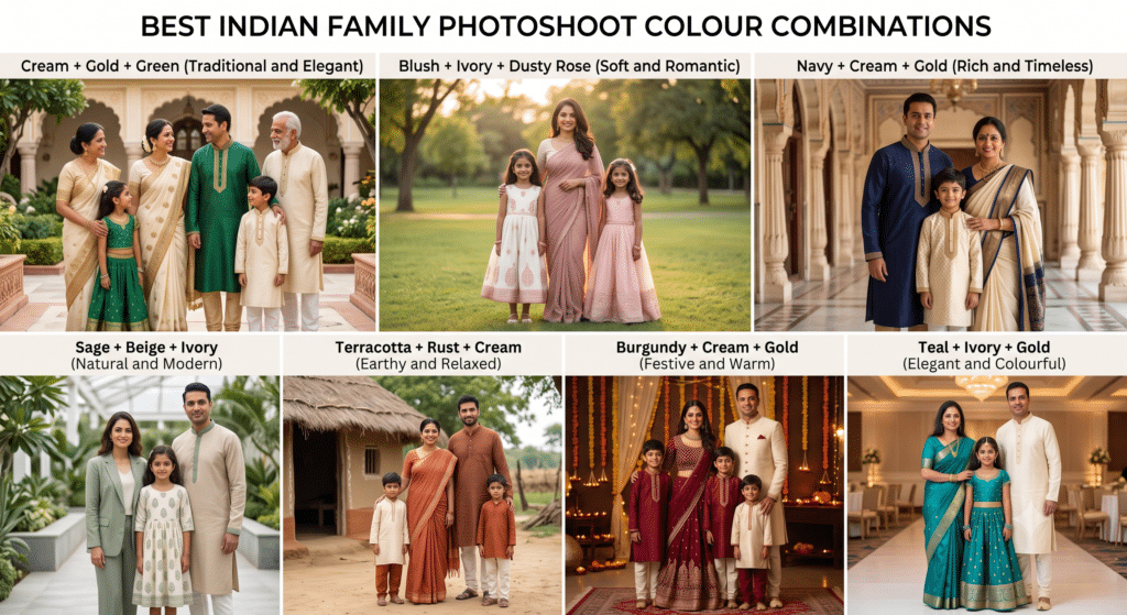 The Best Indian Family Photoshoot Colour Combinations